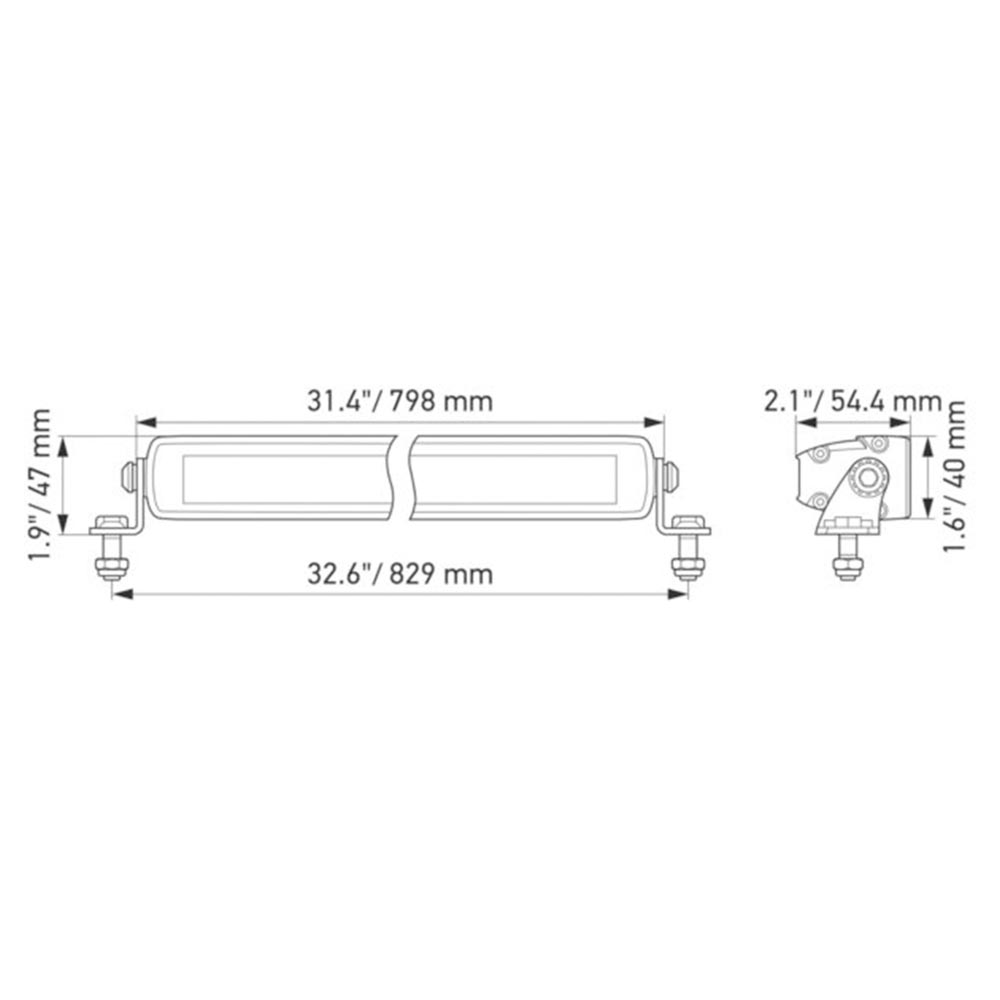 HELLA BLACK MAGIC LED 32" Slim light Bar