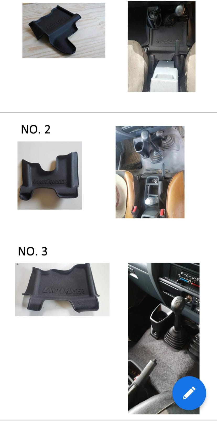 LAND CRUISER 79 SERIES SINGLE CAB MOULDED RUBBER MATS 2007-2023 - Image 2