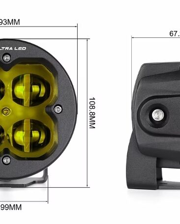 RUGGED Round Fog Yellow (Pair) - Image 3