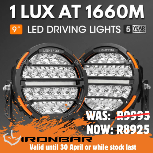 Special on Spotlights by Ironbar 4x4