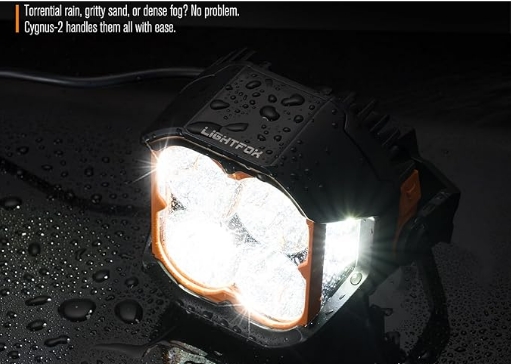 Lightfox Pair 5inch Cygnus LED Pod Lights with Side Light 1Lux @ 400m - Image 5